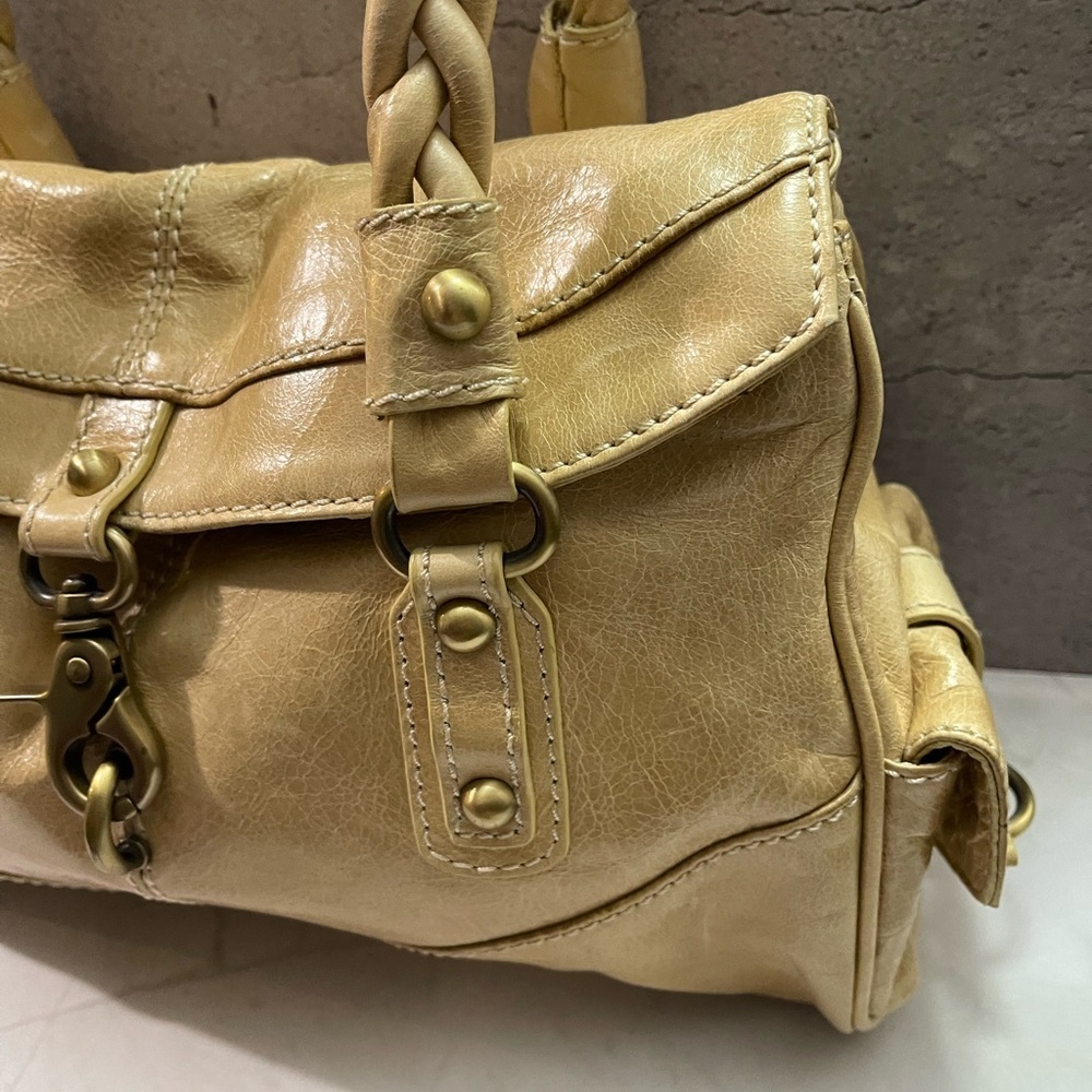 Vintage Borsetta Milano Tan Leather Satchel Bag - Picture 5 of 8